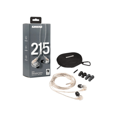 Shure se215 efs clear - shure, se215-cl-efs
