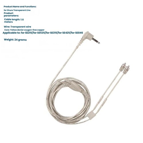 Transparentes ofc kabel - 1,6m,